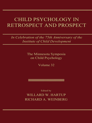 cover image of Child Psychology in Retrospect and Prospect